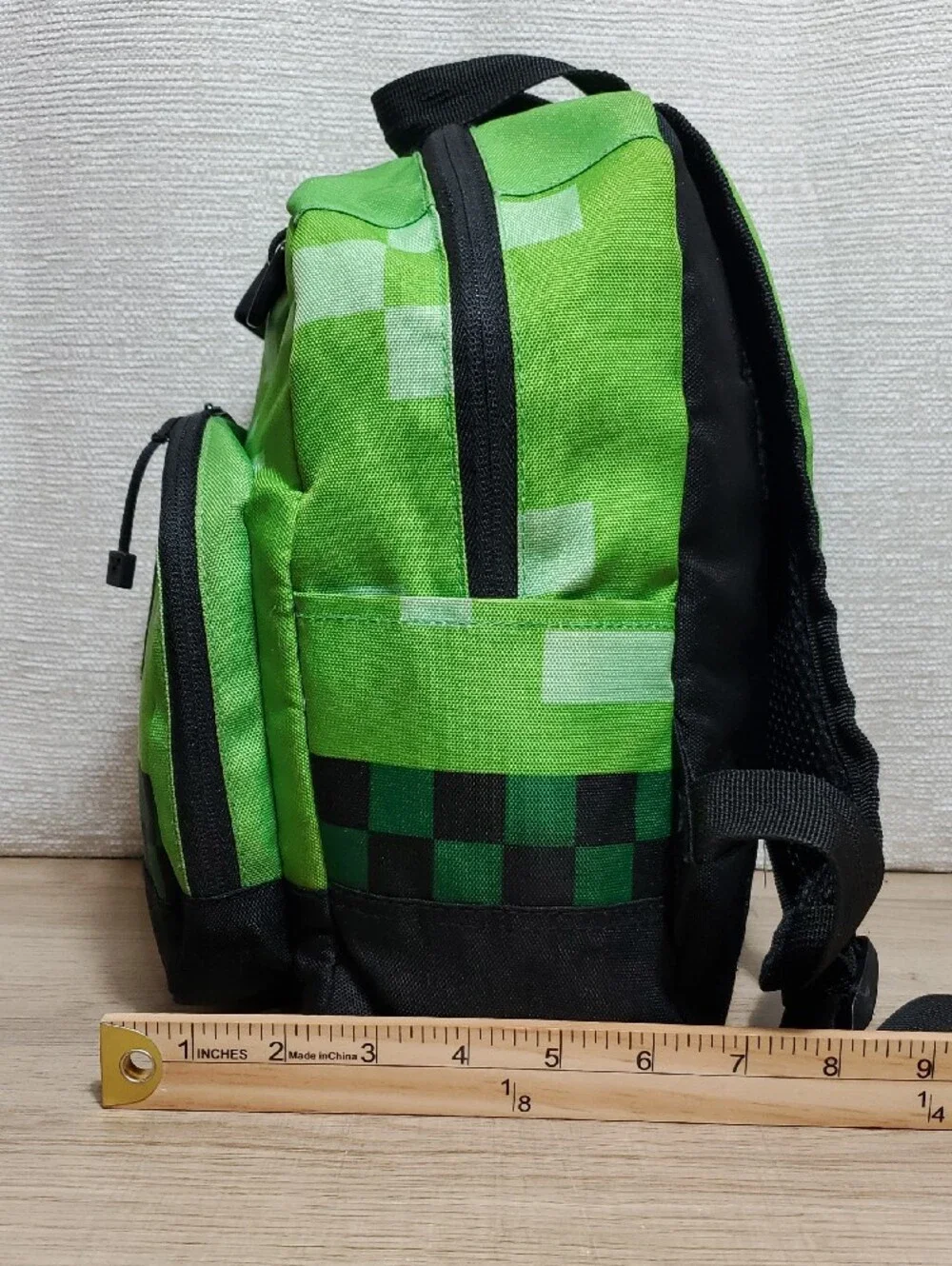 Minecraft Backpack Creeper Green Pixel School Bag
